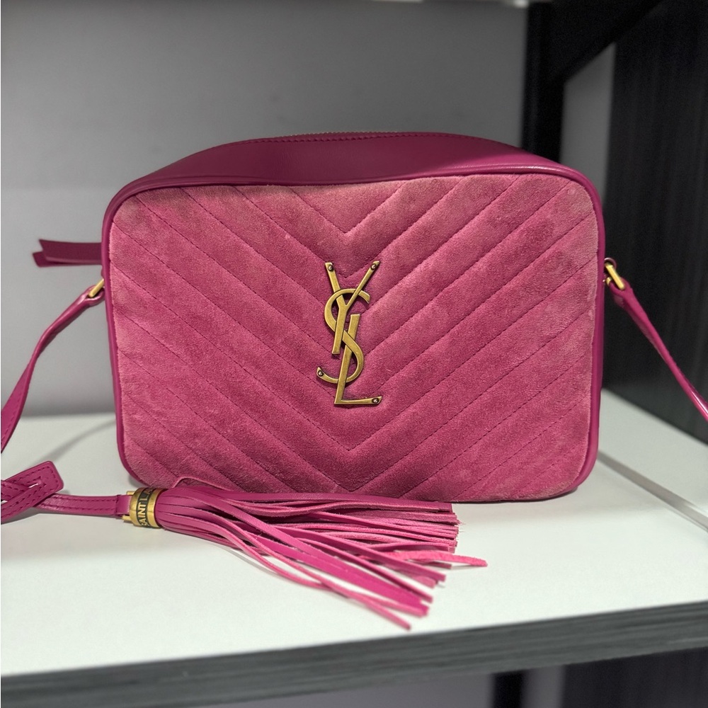 Saint Laurent YSL Lou Camera Bag Suede Crossbody Bag